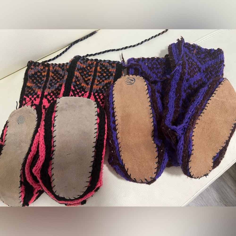 2 pairs of ballet warm up mukluks